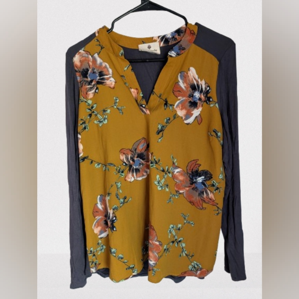 BOGO NWOT- Floral Long Sleeve Top- Small